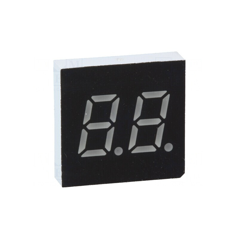 Afișaj LED cu 7 segmente, 7,62mm, 0,3, Număr car: 2, Roșie, 4mcd | Electronic-mag.ro | Componente Electronice Afișaj LED cu 7 segmente, 7,62mm, 0,3, Număr car: 2, Roșie, 4mcd | Electronic-mag.ro | Componente Electronice