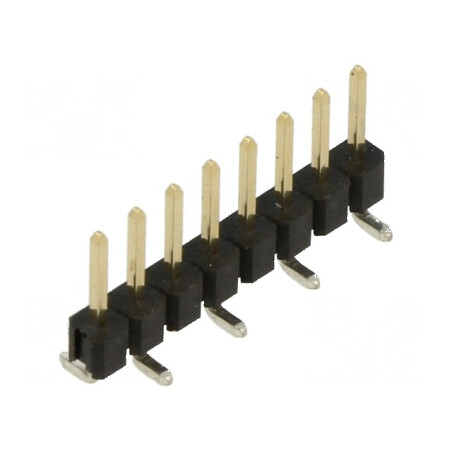 Conector şiruri pini tată 2,54mm, 8 pini, SMT | Electronic-mag.ro | Componente Electronice