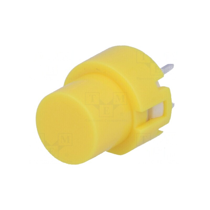 Comutator tastatură Poz: 2 SPST-NO 0,01A/35VDC galben THT pentru aplicații electrice | Electronic-mag.ro | Componente Electronice