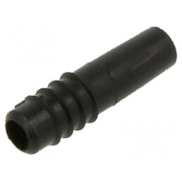 Accesorii de protecție pentru mufă neagră - Lungime totală 12mm | Electronic-mag.ro | Componente Electronice