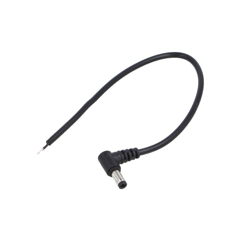 Cablu DC 2x0,5mm² cu mufă în unghi 5,5/2,5, lungime 0,25m, rezistență la temperaturi între -20° și 80°C, culoare negru | Electronic-mag.ro | Componente Electronice Cablu DC 2x0,5mm² cu mufă în unghi 5,5/2,5, lungime 0,25m, rezistență la temperaturi între -20° și 80°C, culoare negru | Electronic-mag.ro | Componente Electronice