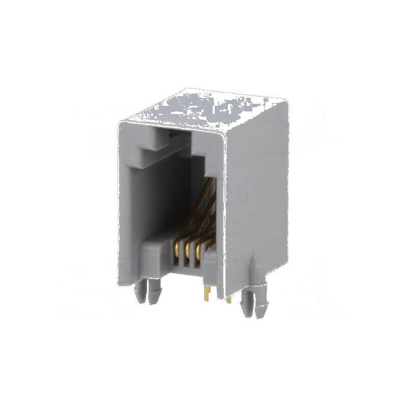 Conector RJ9 Soclu cu 4 Contacte din Bronz-Fosfor Aurit THT pentru Telecomunicații | Electronic-mag.ro | Componente Electronice Conector RJ9 Soclu cu 4 Contacte din Bronz-Fosfor Aurit THT pentru Telecomunicații | Electronic-mag.ro | Componente Electronice