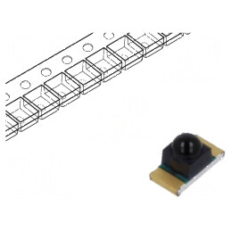 Emițător IR 850nm Negru SMD 15° - Dimensiuni 3,3x1,7x1,95mm, Curent 50mA | Electronic-mag.ro | Componente Electronice