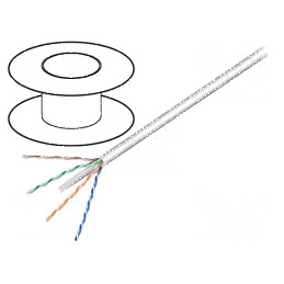 Cablu U/UTP 4x2x23AWG 6 sârmă CCA PVC gri, 100m, Øcablu 5,8mm - Soluție de conectivitate de înaltă performanță | Electronic-mag.ro | Componente Electronice