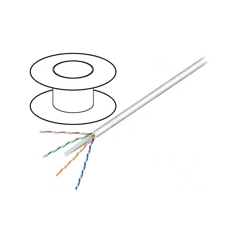 Cablu U/UTP 4x2x23AWG 6 sârmă CCA PVC gri, 100m, Øcablu 5,8mm - Soluție de conectivitate de înaltă performanță | Electronic-mag.ro | Componente Electronice Cablu U/UTP 4x2x23AWG 6 sârmă CCA PVC gri, 100m, Øcablu 5,8mm - Soluție de conectivitate de înaltă performanță | Electronic-mag.ro | Componente Electronice