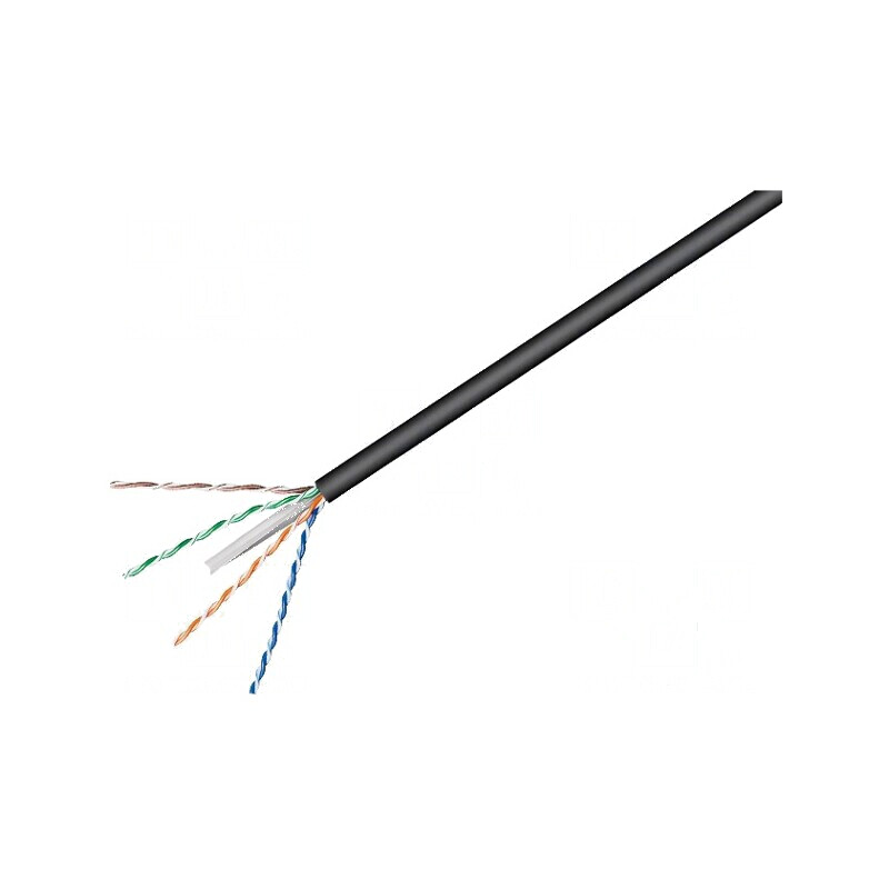 Cablu U/UTP 4x2x23AWG 6 Exterior Sârmă CCA PE Negru 100m - Soluție de Conectivitate Durabilă | Electronic-mag.ro | Componente Electronice Cablu U/UTP 4x2x23AWG 6 Exterior Sârmă CCA PE Negru 100m - Soluție de Conectivitate Durabilă | Electronic-mag.ro | Componente Electronice