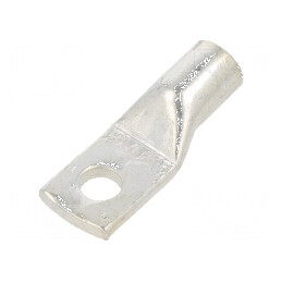 Vârf inelar tubular M5 16mm² cu cablu cositorit 6AWG, crimpat profesional | Electronic-mag.ro | Componente Electronice