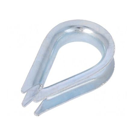 Cârlig de fixare pentru cablu din oțel, compatibil cu cabluri de Ø 10mm, zincat | Electronic-mag.ro | Componente Electronice