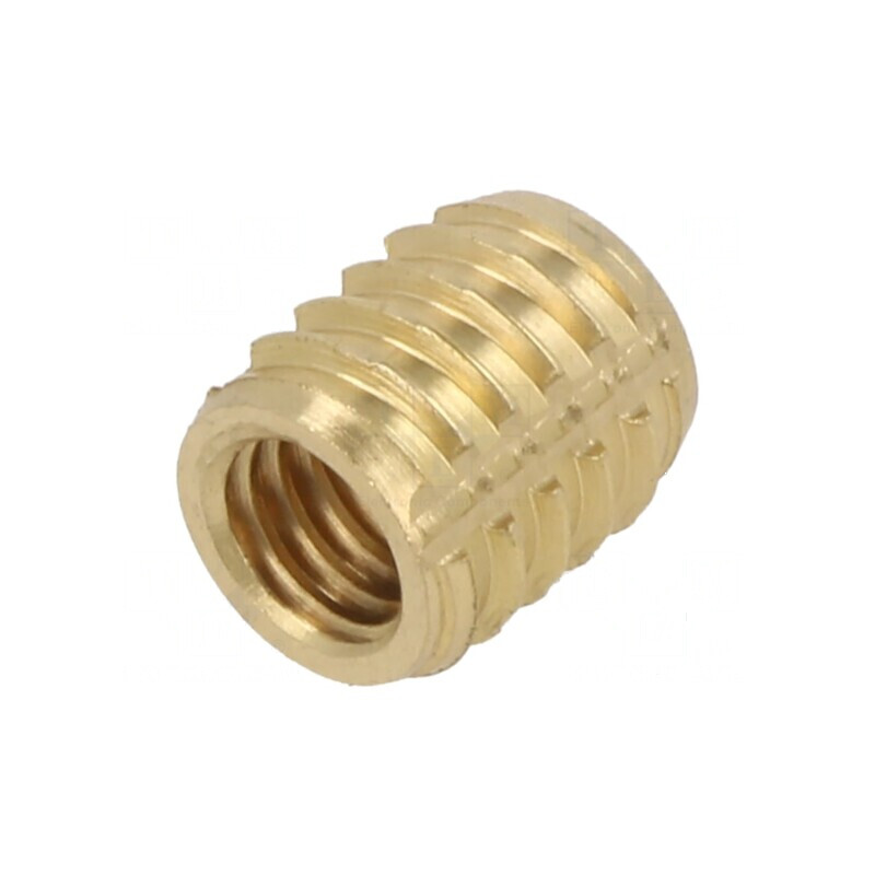 Adaos filet M6 din alamă, lungime 9,8mm, cu caracteristici din duroplast | Electronic-mag.ro | Componente Electronice Adaos filet M6 din alamă, lungime 9,8mm, cu caracteristici din duroplast | Electronic-mag.ro | Componente Electronice