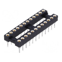 Soclu pentru Circuite Integrate DIP24, Raster 2,54mm, THT, Precizie Ridicată | Electronic-mag.ro | Componente Electronice
