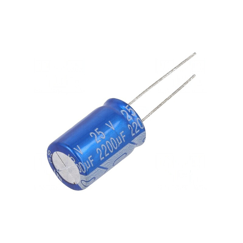 Condensator Electrolitic THT 2200uF 25VDC Ø13x35mm ±20% pentru Circuit Electric | Electronic-mag.ro | Componente Electronice Condensator Electrolitic THT 2200uF 25VDC Ø13x35mm ±20% pentru Circuit Electric | Electronic-mag.ro | Componente Electronice