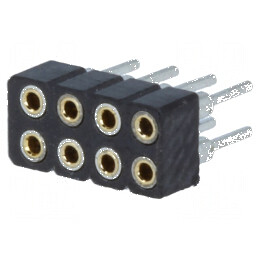 Conector şiruri pini soclu mamă 8 PIN 2mm THT 2x4 - Componentă electronică de înaltă calitate pentru montaj prin prinse | Electronic-mag.ro | Componente Electronice