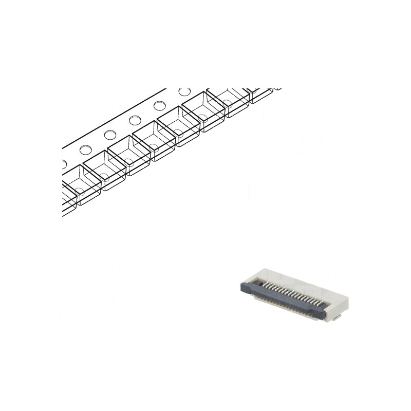 Conector FFC/FPC Orizontal PIN 18 ZIF SMT 500mA Cositorit - Componente Electronice | Electronic-mag.ro | Componente Electronice Conector FFC/FPC Orizontal PIN 18 ZIF SMT 500mA Cositorit - Componente Electronice | Electronic-mag.ro | Componente Electronice