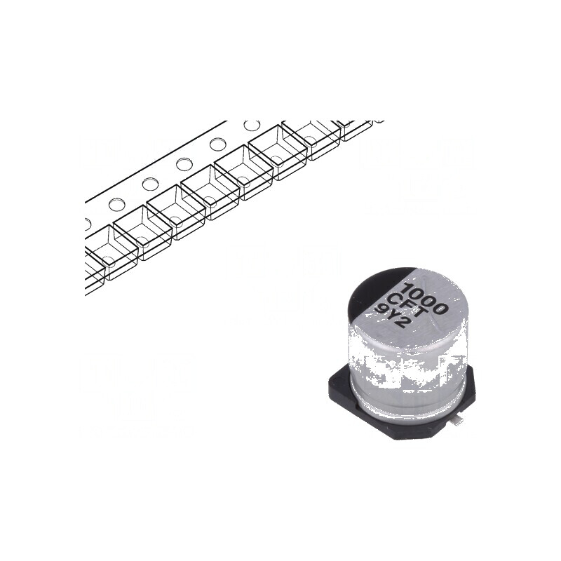 Condensator Electrolitic Low ESR SMD 1000uF 16VDC Ø10x10,2mm - Componentă Electronică de Înaltă Performanță | Electronic-mag.ro | Componente Electronice Condensator Electrolitic Low ESR SMD 1000uF 16VDC Ø10x10,2mm - Componentă Electronică de Înaltă Performanță | Electronic-mag.ro | Componente Electronice