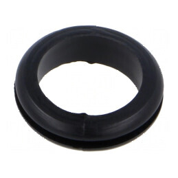 Manșon PVC Øorif montare 19mm Øorif 16mm negru 0÷80°C | Electronic-mag.ro | Componente Electronice
