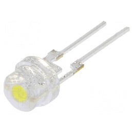 LED 5mm Alb Rece 14400-18000 mcd 35-40 lm 140° Raster 2,5mm - Iluminare Eficientă și Durabilă | Electronic-mag.ro | Componente Electronice