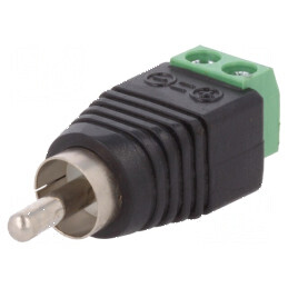 Adaptor mono RCA mufă PIN 2 pentru regletă de conexiuni | Electronic-mag.ro | Componente Electronice