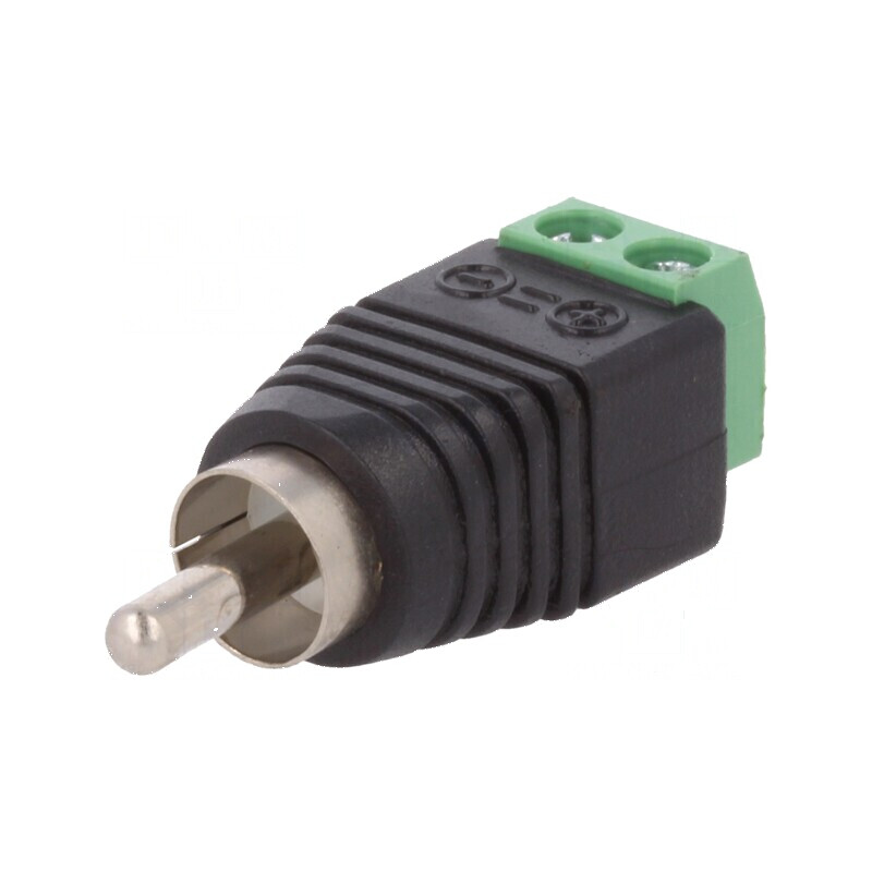 Adaptor mono RCA mufă PIN 2 pentru regletă de conexiuni | Electronic-mag.ro | Componente Electronice