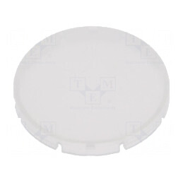 Lentilă Opal Alb Transparent pentru Buton RONTRON-R-JUWEL - Accesoriu de Înaltă Calitate | Electronic-mag.ro | Componente Electronice