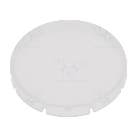 Lentilă Opal Alb Transparent pentru Buton RONTRON-R-JUWEL - Accesoriu de Înaltă Calitate | Electronic-mag.ro | Componente Electronice