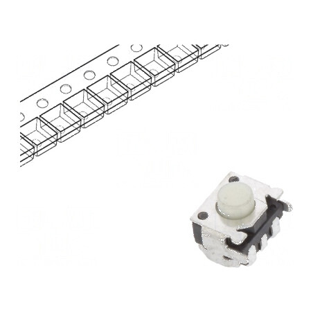 Microîntrerupător TACT SPST 2 Pozitii 0,05A/12VDC Fără 1,57N | Electronic-mag.ro | Componente Electronice