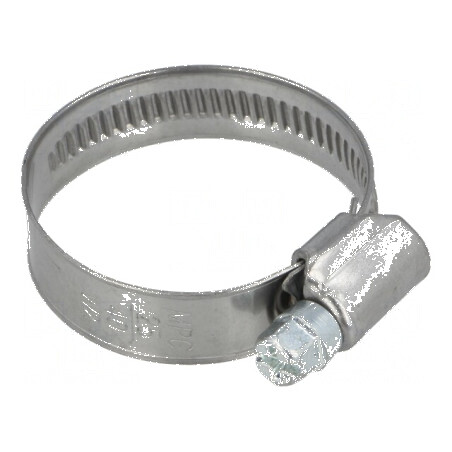 Colier de strângere cu şurub W 12mm, pentru crimpare 25-40mm DD W2 | Electronic-mag.ro | Componente Electronice
