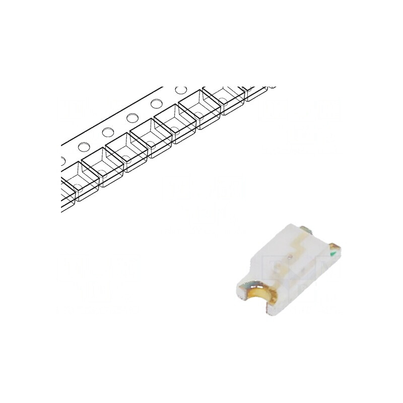 LED SMD 1206 Roșie 120-150mcd 3,2x1,6mm 130° 20mA 2-2,2VDC - Lumină de Semnalizare și Iluminare | Electronic-mag.ro | Componente Electronice