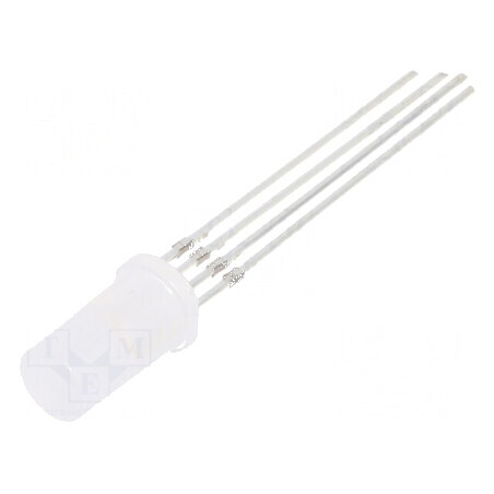 LED 5mm RGB 140° Plat cu Față Frontală - Nr. Term: 4, Raster: 2,54mm | Electronic-mag.ro | Componente Electronice