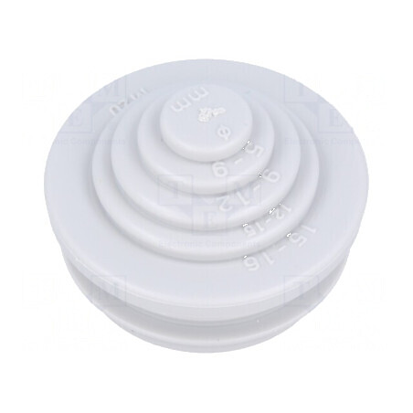Manşon elastomer termoplastic TPE gri pentru grosime panou 1,5-4,5 mm | Electronic-mag.ro | Componente Electronice