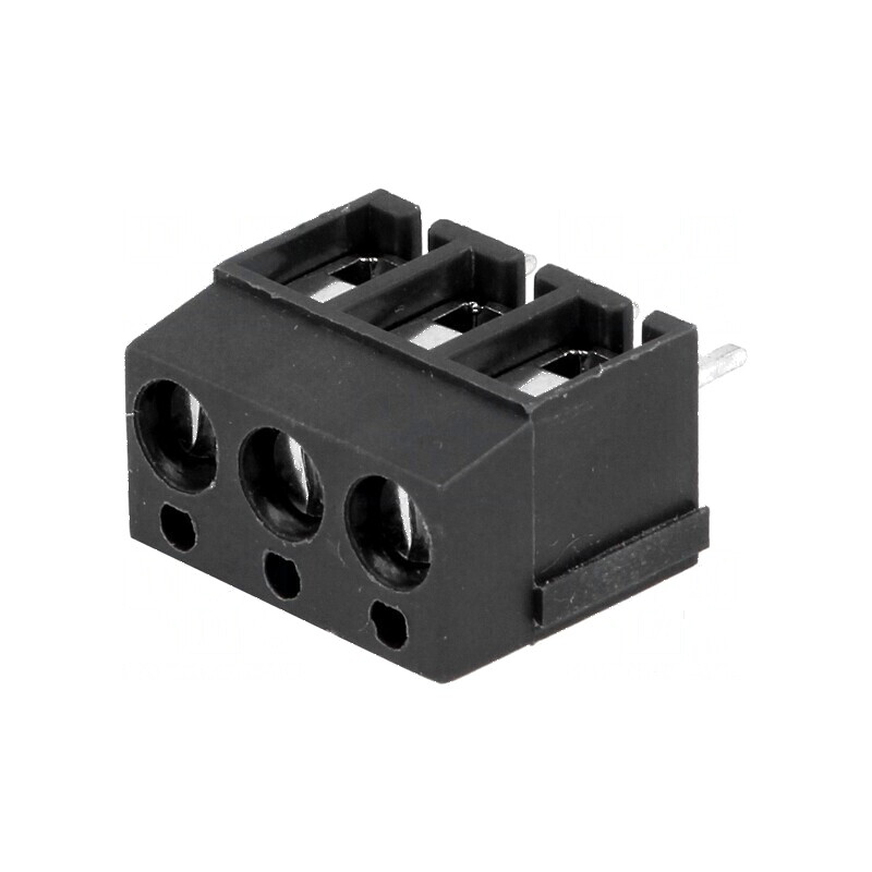 Regletă de conexiuni pentru PCB, unghi 90°, 5mm, 3 piste, 2,5mm² | Electronic-mag.ro | Componente Electronice Regletă de conexiuni pentru PCB, unghi 90°, 5mm, 3 piste, 2,5mm² | Electronic-mag.ro | Componente Electronice