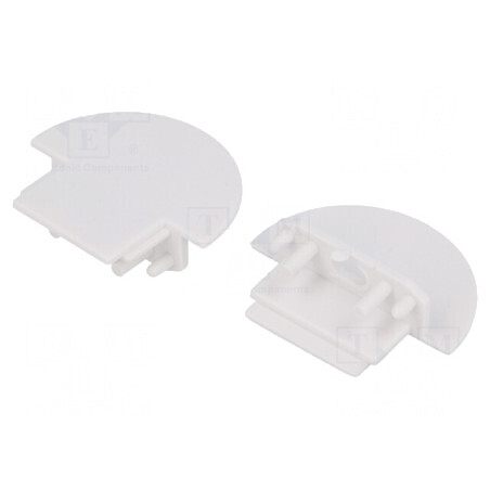 Obturator LED Profil Alb 2 Bucăți ABS cu Inscripția TOPMET | Electronic-mag.ro | Componente Electronice