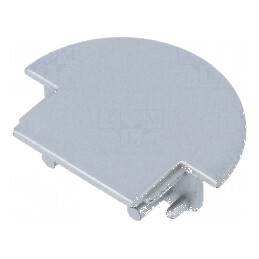 "Obturator pentru Profile LED Argintii - Set de 2 Bucăți din ABS GROOVE14" | Electronic-mag.ro | Componente Electronice