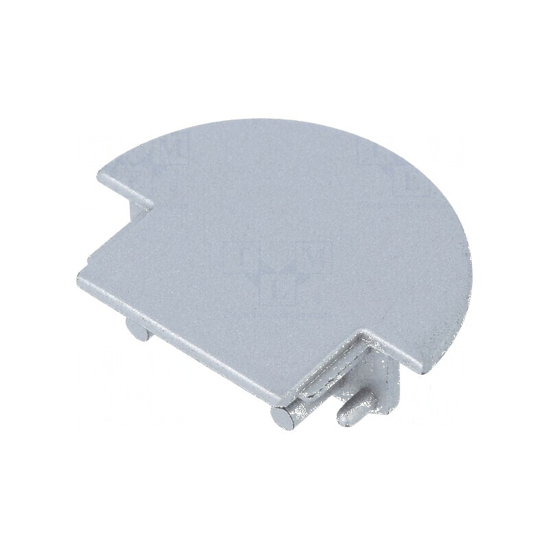 "Obturator pentru Profile LED Argintii - Set de 2 Bucăți din ABS GROOVE14" | Electronic-mag.ro | Componente Electronice