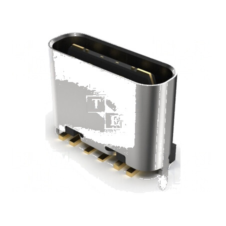 Conector USB C Soclu SMT PIN 6 Verticale Top Board Mount 3A - Componente Electronice | Electronic-mag.ro | Componente Electronice