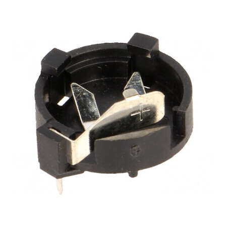 Soclu pentru baterii BR1220/CR1220, compatibil cu baterii tip Nr. 1 | Electronic-mag.ro | Componente Electronice