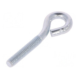 Cârlig Inelar din Oțel Zincat - Lungime Filet 31mm, Lungime Totală 60mm | Electronic-mag.ro | Componente Electronice