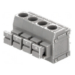 Regletă de Conexiuni pentru PCB în Unghi de 90° - 5mm Piste, 4 Canale, 1.5mm² | Electronic-mag.ro | Componente Electronice