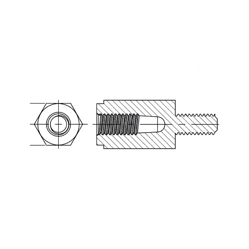 Manșon Distanțier Hexagonal Poliamidă 66 M2,5 x 8mm - Componentă de Montaj Profesională | Electronic-mag.ro | Componente Electronice Manșon Distanțier Hexagonal Poliamidă 66 M2,5 x 8mm - Componentă de Montaj Profesională | Electronic-mag.ro | Componente Electronice