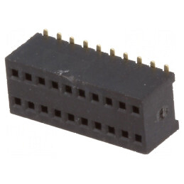 Conector şiruri pini soclu mamă 20 PIN 1,27mm SMT 2x10 - Componente electronice de înaltă calitate | Electronic-mag.ro | Componente Electronice