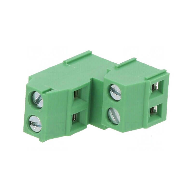 Regletă de conexiuni pentru PCB 90° 3,81mm, 4 piste, 1mm² | Electronic-mag.ro | Componente Electronice