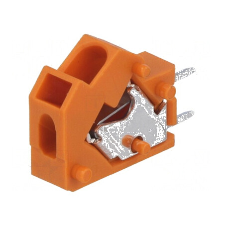 Regletă de Conexiuni pentru PCB în Unghi de 45° - 5mm Piste, Capacitate 24A | Electronic-mag.ro | Componente Electronice