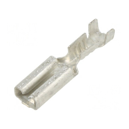 Terminal plat 2,8mm 0,8mm mamă pentru cablu 0,3÷0,5mm² - crimpat | Electronic-mag.ro | Componente Electronice