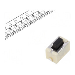 Microîntrerupător TACT SPST 0,05A 12VDC Dimensiuni 6x3,5x3,5mm | Electronic-mag.ro | Componente Electronice