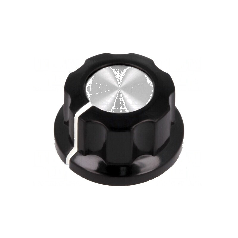 Buton Rotativ cu Flanșă Bachelită Ø6,35mm, Dimensiuni Ø19x12,7mm | Electronic-mag.ro | Componente Electronice Buton Rotativ cu Flanșă Bachelită Ø6,35mm, Dimensiuni Ø19x12,7mm | Electronic-mag.ro | Componente Electronice
