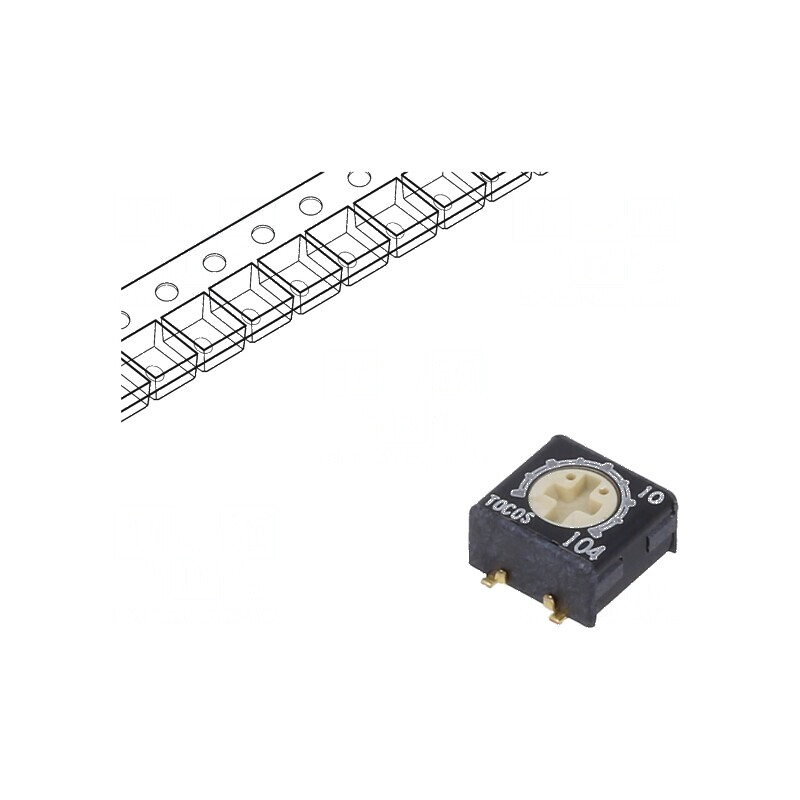 Potenţiometru SMD 2kΩ 250mW de Montare Singură Tura ±20% | Electronic-mag.ro | Componente Electronice