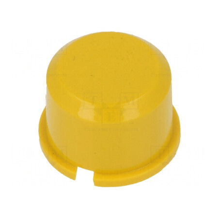 Tastă Rotundă Galbenă din Plastic Ø9,6mm pentru Dispozitive Electronice | Electronic-mag.ro | Componente Electronice