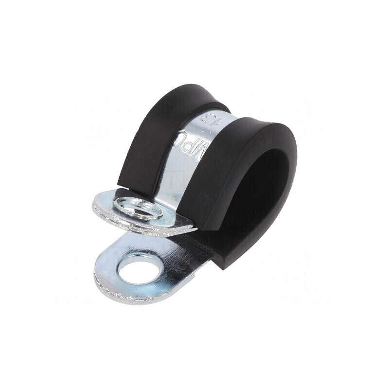 Clipsuri Øbuclă din oțel, 13mm, lățime 15mm, cu protecție din EPDM | Electronic-mag.ro | Componente Electronice