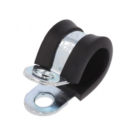 Clipsuri Øbuclă din oțel, 13mm, lățime 15mm, cu protecție din EPDM | Electronic-mag.ro | Componente Electronice