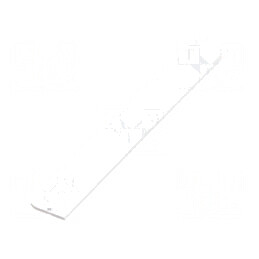 Capac Borne 79,2x10x3,8mm pentru Borne cu 8 Conexiuni - Accesorii Electrice | Electronic-mag.ro | Componente Electronice