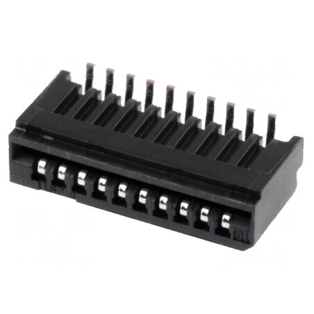 Conector FFC/FPC vertical 10 pini Non-ZIF SMT 0,5A -25÷85°C | Electronic-mag.ro | Componente Electronice